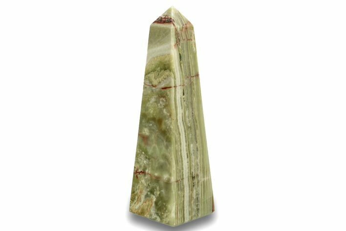 Polished Green Banded Calcite Obelisk - Pakistan #266209